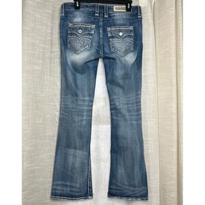 Rock Revival Lang Boot Cut Jeans Light Wash Denim Mid-Rise Women's Size 30